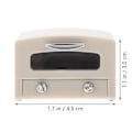 Pikkukuva 3 / 5: Uuni Leikkilelu Uuni Leikkilelukeittiön Tarvikkeet Taaperon Oppimislelut Keittiölelu Beige 4,5x3cm