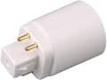 GX24Q LED-lampadapter för 4-stifts E27-sockel (2-pack)
