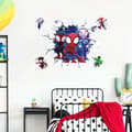 Miniatyrbilde 4 av 6: 3D-effekt klistremerke Spiderman Ultimate veggdekor for barn