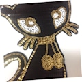 Miniatyrbild 3 av 3: Pärlstenskläder Sticker Patch Klädlapp Glittrande Klädlapp Katt Banner Dekorera Tillbehör Tröja Patch Klädlapp