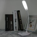 Miniatyrbild 4 av 5: Fällbar Ögonstudie Skyddskontroll Läsning Led Kontorsbord Touch-lägen Bord Sovrum Silver USB Natt Sovsal Lampor