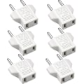 Pikkukuva 1 / 5: USA - EU -adapteri, [6 kpl] 2-nastainen CN Kiina USA-Amerikka - 2-nastainen EU