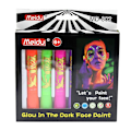 Miniatyrbillede 1 af 5: 6 Pak Glødende Ansigtsmaling Kridt UV Sort Lys Makeup Neon Ansigt og Krops Normalt Sæt