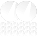 Miniatyrbillede 2 af 3: 20 stk Runde Akrylplader Klar Transparent Plade Panel DIY Kunst Håndværksprojekter Transparent 10X10X0.1CM Transparent 10X10X0.1CM