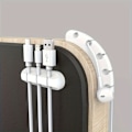 Miniatyrbilde 4 av 5: Kabelorganisator, Kabelhåndtering, USB-kabelholder, Trådorganisator, Kabelklemmer, Kabelholder for skrivebord, Bil [DB] 5 Hole Cable Manager