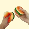 Miniatyrbillede 2 af 3: Langsomt Stigende Squishy Legetøj Hamburger Legetøj Decompress Strækning Stress Squishy Legetøj Langsomt Stigende Klem Legetøj Til Børn