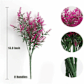 Miniatyrbillede 4 af 5: Kunstige lavendelblomster, kunstig blomsterbuketdekoration, falske kunstige planter til indendørs udendørs bryllup Have D