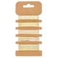 Miniatyrbillede 4 af 5: 5 stk. Glædelig Jul Metallic Grosgrain Bånd til DIY Hårbøjler Gaveindpakning
