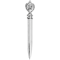Miniatyrbilde 3 av 4: Bærbar vintage brevkniv i metall (c-stil) 1 stk