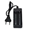 Miniatyrbillede 1 af 5: AC 110V 220V Dobbeltlader til 18650 3.7V Genopladelige Li-ion Batterier EU