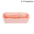 Multi-pocket Insert Bag for Women's Handbag Felt Pink S Pink S
