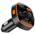 Miniatyrbillede 3 af 5: Bluetooth FM-transmitter til bil, radiomodtager/lydadapter med dobbelt biloplader, understøtter opladning
