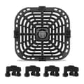 Air Fryer Accessory Set Silicone Pad Corner Protector Non-Stick Square Baking Pan 23x24cm