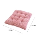Miniatyrbilde 3 av 5: Sitteputer for hjemmebruk, polstrede fløyelsmyke gulvputer for stue Tatami, 16 tommer rosa