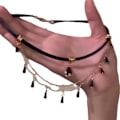 Pikkukuva 1 / 5: Sydänriipus Säädettävä Punainen Choker Klassikko Kaulukset Naisille ja Tytöille Sametti Choker Kaulakoru