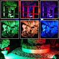 Pikkukuva 5 / 5: Ulkovalaistus LED-projektori RGB-värillä