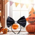 Pikkukuva 2 / 5: Halloween-hiuspanta, iso jousi, juhla-asusteet, naamiaiskostit, silmäpallo