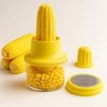 Miniatyrbild 1 av 5: Corn Peeler and Stripper with Built-in Bowl, Fast Corn Kernel Remover, Multifunctional Grater for Corn, Ginger, and Vegetables