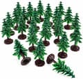 Miniatyrträd 40 st Modell Plast Julgran