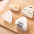 Miniatyrbild 4 av 5: Triangel Sushi Form Sushi Form Onigiri Risform DIY Verktyg, Vit 5 st - Triangel Risboll Sushi Gör Form Kökstillbehör