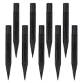 Pikkukuva 3 / 4: 10 kpl Puutarhavalon Tuki Tarvike Muovi Aurinkokennot Valot Piikit Vaihto Candy Cane StakesMusta14X1.4CM Black 14X1.4CM