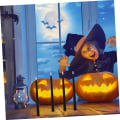 Miniatyrbillede 5 af 5: 6 elektroniske stearinlys, LED-lys, sorte lys, Halloween-lys, Halloween-flammeløse lys, voksbatterier, c
