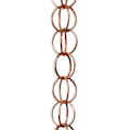 Miniatyrbild 1 av 4: Stålblads Regnkedja, 1m Längd Metall Trädgårdskonst Present Till Mamma, Regnkedja För Rännor, Regnuppsamlare För Stuprör Med Adapterring