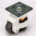 Miniatyrbilde 2 av 5: 4 stk 40F Nivåmaskin Caster, Topplate Nivåhjul med Retraktbar NBR Pude for Tung Arbeidsbenk Bord