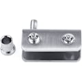 Miniatyrbillede 2 af 4: 2 stk. Glasdørshængsler, Hængsler uden boring Pivot Glasdørs Klemmer Sæt i Rustfrit Stål, Passer til 5-8mm Glasdør