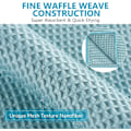 Miniatyrbillede 3 af 5: Vævede Håndklæder, 30x30cm Mikrofiber Waffle Vævede Tørrehåndklæder Til Bilinteriør, Køkken Hjem, Universelle Stribefri Mikrofiber Rengøringsklude (5stk Li