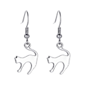 Miniatyrbillede 1 af 5: Style 4Punk Skull Lange Hængende Øreringe Skull Dangle Øreringe Halloween Smykker Style 4