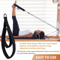 Miniatyrbilde 4 av 5: 2 stk Pilates-stropper, Pilates dobbelt sløyfe stropper for reformer, Fitness D-ring stropper dobbelt sløyfer polstret, Pilates utstyr