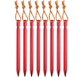 Miniatyrbillede 1 af 4: Teltsplinter, Campingsplinter, 8 stk Teltsplinter Fastgørelse, Splinter Teltsplinter Camping Teltsplinter Aluminium Titan Formet Splinter