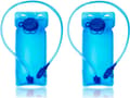 2-pack 2L Hydration Bladder - Leak-Proof Water Reservoir with Hose - Replacement Bladder for Hydration Backpack Hiking Cycling Running Blue blauw