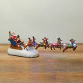 Miniatyrbillede 2 af 4: Julemandens Slæde og Rensedyr Assortering - Jule Rensedyr Bil med LED Lys