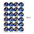 Miniatyrbillede 1 af 5: 24 Pak Julekalender Stickers til Cookies, Slikposer og Gaveposer - Advent Nummer Etiketter A