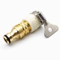 Miniatyrbilde 1 av 3: 2 stk Universelle Badekar-kran til hageslange-adapter, 1/2 tommer og 3/4 tommer 2-i-1 sporet hunnadapter