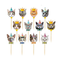 Pikkukuva 3 / 3: 48 kpl Hääkoristeet Syntymäpäivä Kakun Kuorrutus Eläimet Cupcake Toppers Vauva App