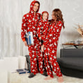 Miniatyrbillede 2 af 3: Jule-Jumpsuit, Nyhed Juleprint Langærmet Romper, Sjov Hel-Julepyjamas Med Lynlås Bagpå - Kvinder