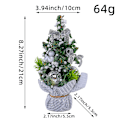 Miniatyrbilde 1 av 5: 3 stk Juletrær Ornament, Bordjuletrær Kunstig Mini Juletrær for Juledekorasjoner Innendørs Hjem