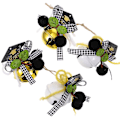 Miniatyrbilde 3 av 4: 4 stk. Hengepynt for Graduationssesongen - Runde Jernklokker i Assorterte Farger, 5 cm