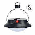 Miniatyrbild 2 av 5: LED Tältlampa - 3 Ljusstyrkenivåer, Batteridriven, Vikbar Krok med Karbinhake, Perfekt för Utomhuscamping, Baldakin, Strömavbrott