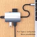 Pikkukuva 4 / 5: USB-hubi 5-in-1 Hub USB3.0 Yhdellä vedolla neljään Kannettava Puhelin Tabletti Type-c Jakaja USB-jatkojohto D