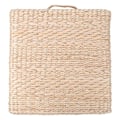 Pikkukuva 1 / 3: Neliönmuotoinen Pouf-ottomaani Olki Meditaatio Tyyny Jooga Meditaatioalusta Pyöreä Tatami Matto Paksu Olki Kudottu Matto Beige 40X40X6CM