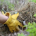 Pikkukuva 3 / 5: 11,5*23cm 2 Paria Lehmännahkaisia Työkäsineitä Ajos-, Puutarhanhoito-, Leikkaus-, Rakennus-, Maanviljelys- ja Moottoripyöräilykäyttöön