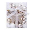 Miniatyrbilde 1 av 5: Platina Julekuler, 30 stk Julekuler, Plast Juletrær Kuler, Juletrær Kuler Sett, For Dekorering Juletrær Glitter