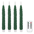 Miniatyrbild 1 av 4: Flameless Taper Candles with Remote and Timer, LED Real Wax
