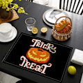 Pikkukuva 5 / 5: Retro Halloween -paikka-alustat Halloween-sisustukseen, Halloween-koristeet ja tarvikkeet kotiin ja keittiön pöytään - 12×18’’