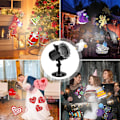 Miniatyrbilde 2 av 4: LED Utendørs Juleprojektor med 16 Lysbilder Projeksjonslampe IP44 Vanntett med Fjernkontroll Utendørs Julelys for Jul