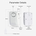 Miniatyrbild 2 av 5: Wi-Fi vattenläckagedetektor, 130dB smart översvämningsdetektor